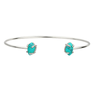 Open Cuff Bracelet for Women Silver Plated Gemstone Charm Cat Eye Stone Rose Quartz Bracelet Adjustable Stackable Bangle Bracelets 