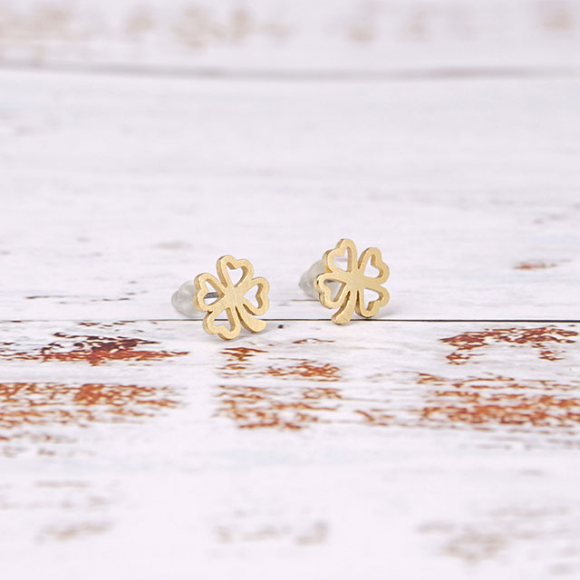 Four Leaf Clover Earring Lucky Pendant Charm Earring Faith Hope Love Lucky Earring for Women Girls Personalized Jewelry Gift 