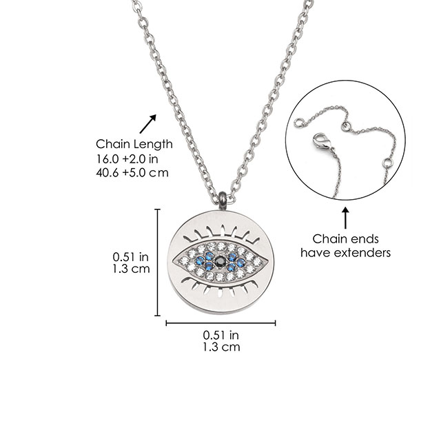 Hamsa and eye necklace for girl women gold silver Plated Zircon Jewelry gifts warding off the mystic malevolent forces of he world. Bring me good karma.