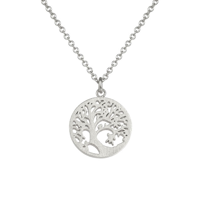 Tree of Life Necklace for Women Silver Plated Tree of Life Necklace Pendant Family Tree Jewelry for Women Girls Mom Wife Girlfriend Necklaces 