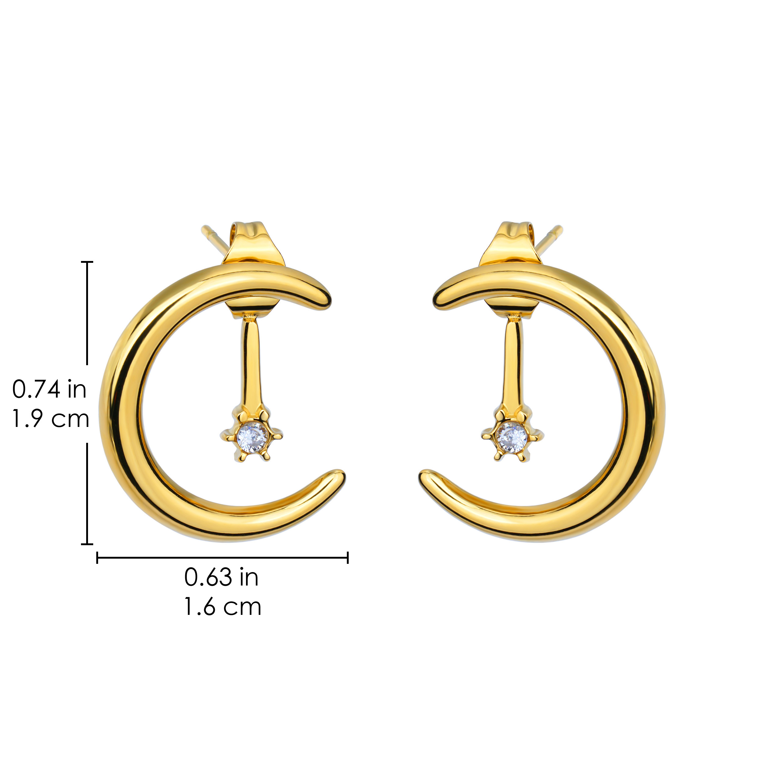Sun and Moon Earring for Women Girls 