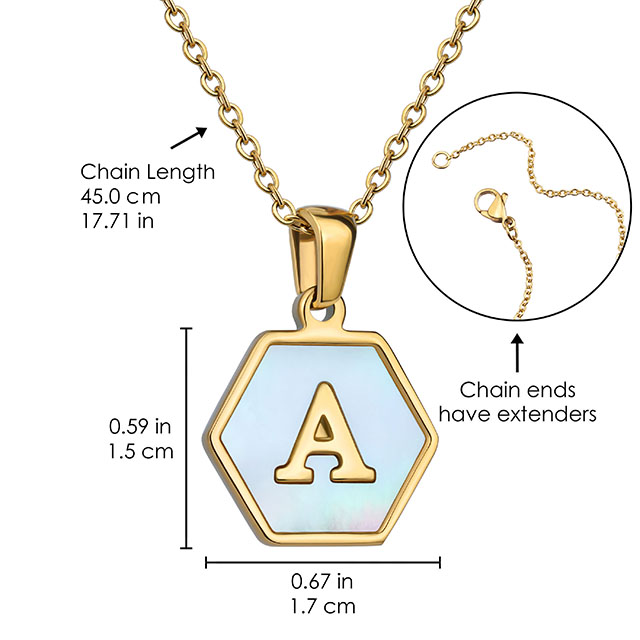 Fashion Exquisite Stainless Steel Whiter Shell 26 English Letter Pendant Jewelry Gift