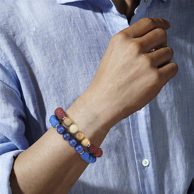 Aromatherapy And Essential Oil Bracelets Lava Stone Picture Jasper