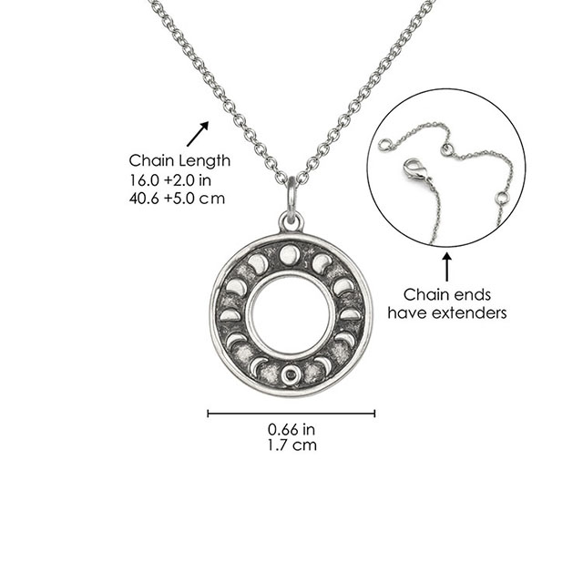 Moon Phase Necklace for Women Silver Plated Moon Necklace Bar Necklaces Moon Pendant Necklace Charm Moon Jewelry Birthday Gifts 