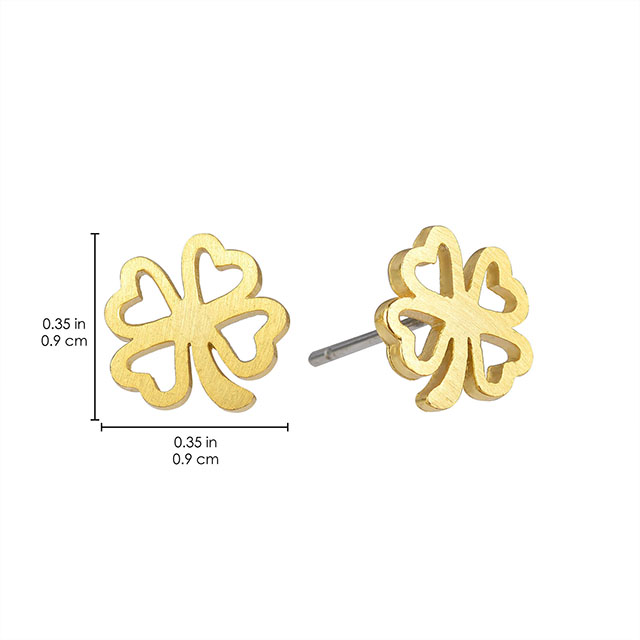 Four Leaf Clover Earring Lucky Pendant Charm Earring Faith Hope Love Lucky Earring for Women Girls Personalized Jewelry Gift 