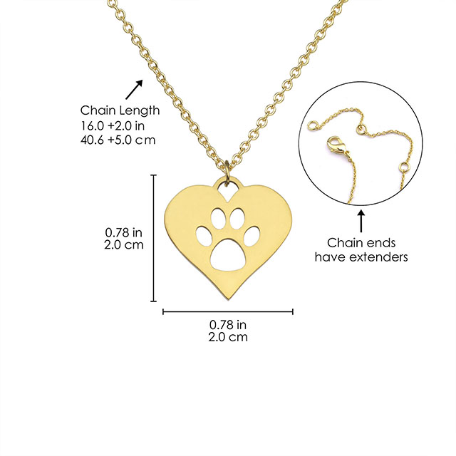 Cat Paw Necklace Cute Animal Necklace Dainty Paw Print Pendant Necklace Cat Themed Memorial Necklace Jewelry for Women and Girls Pet Lovers Cat Mom Gifts.