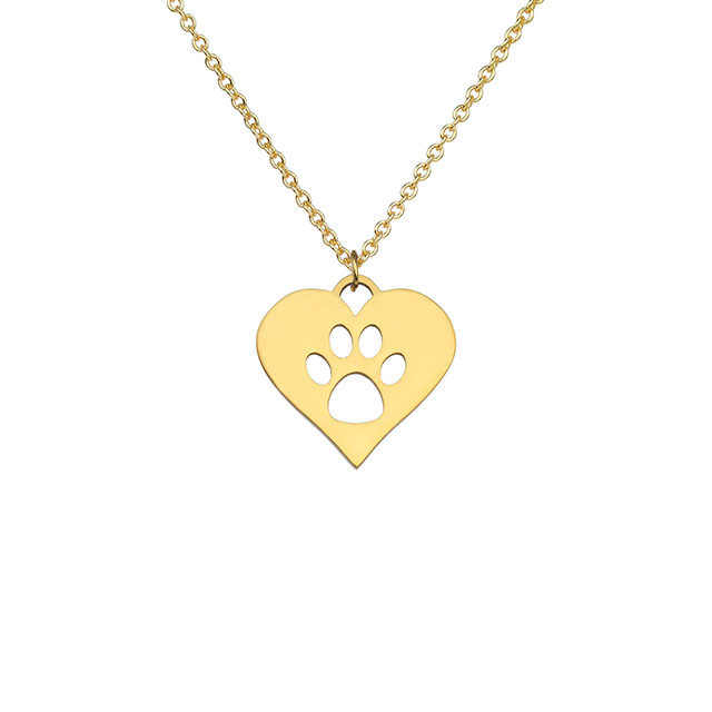 Cat Paw Necklace Cute Animal Necklace Dainty Paw Print Pendant Necklace Cat Themed Memorial Necklace Jewelry for Women and Girls Pet Lovers Cat Mom Gifts.
