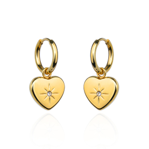 Trendy Gold Plated Stainless Steel Earrings