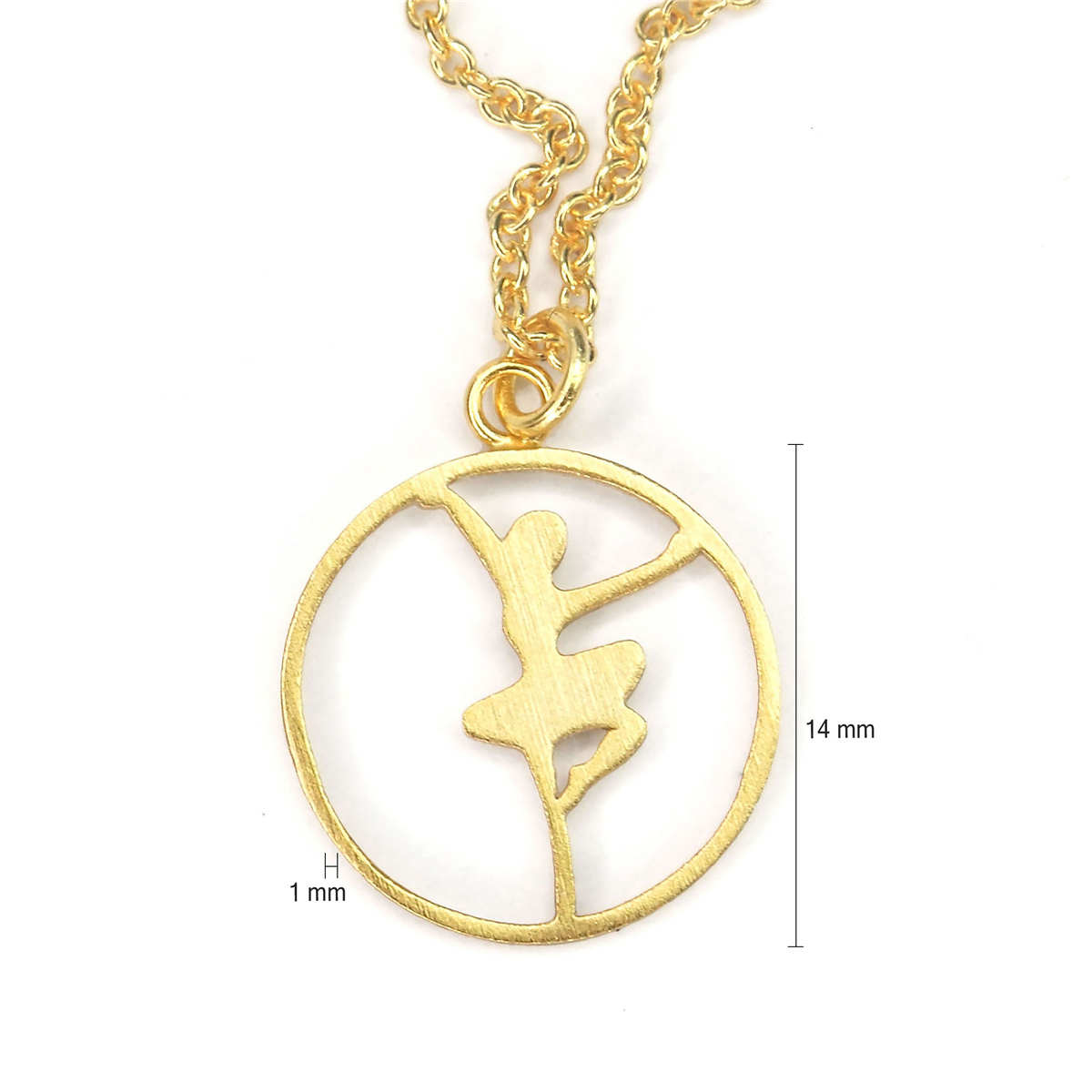 Ballet Dancer Charm Necklace Personalized Gifts for Dancer Lover