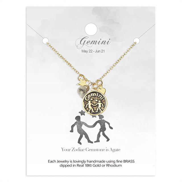 Zodiac Necklace for Women Retro Constellation Astrology Necklace Pendant Round Disc Gemstone Heart Star Charms Zodiac Sign Necklaces