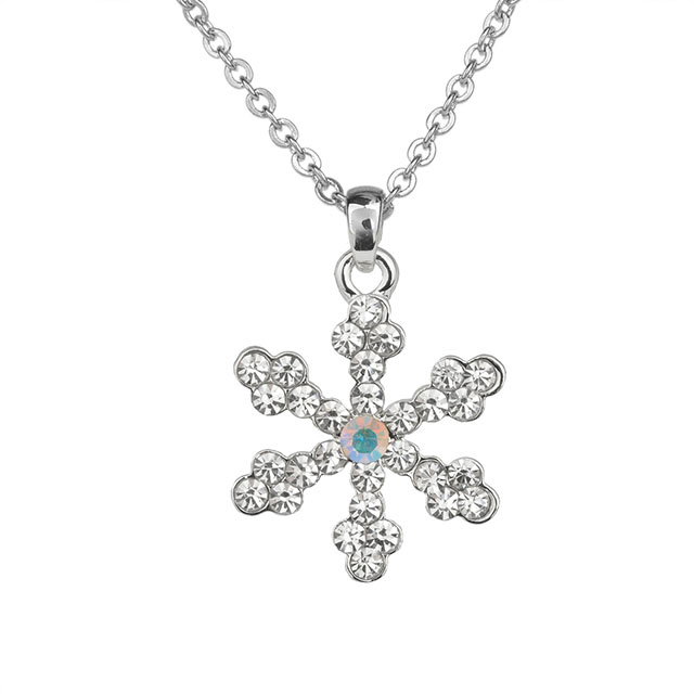 Crystal Snowflake Fashion Christmas Necklace Holiday Gifts 