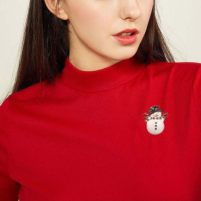 Christmas Snowman Brooch Pin for Women Girls Crystal Rhinestone Pearl Enamel Christmas Brooches and Pins Cute Fashion Brooch Pins Christmas Jewelry Party Holiday Gifts