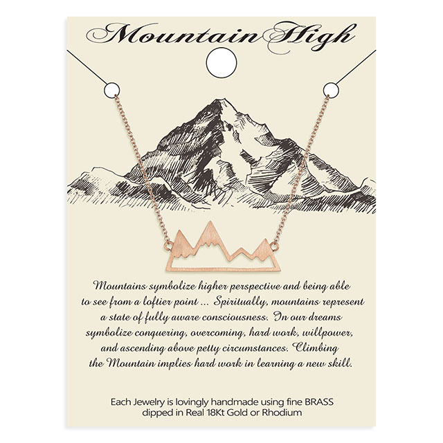 Mountain Range Necklace Mountain Peak Pendants Necklaces Gift for Girl, Women, Nature Outdoor Lovers, Campers, Skiers, Traveller, Climber and Hikers 