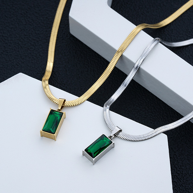 Custom Stainless Steel Jewelry Snake Chain Trendy Necklaces 
