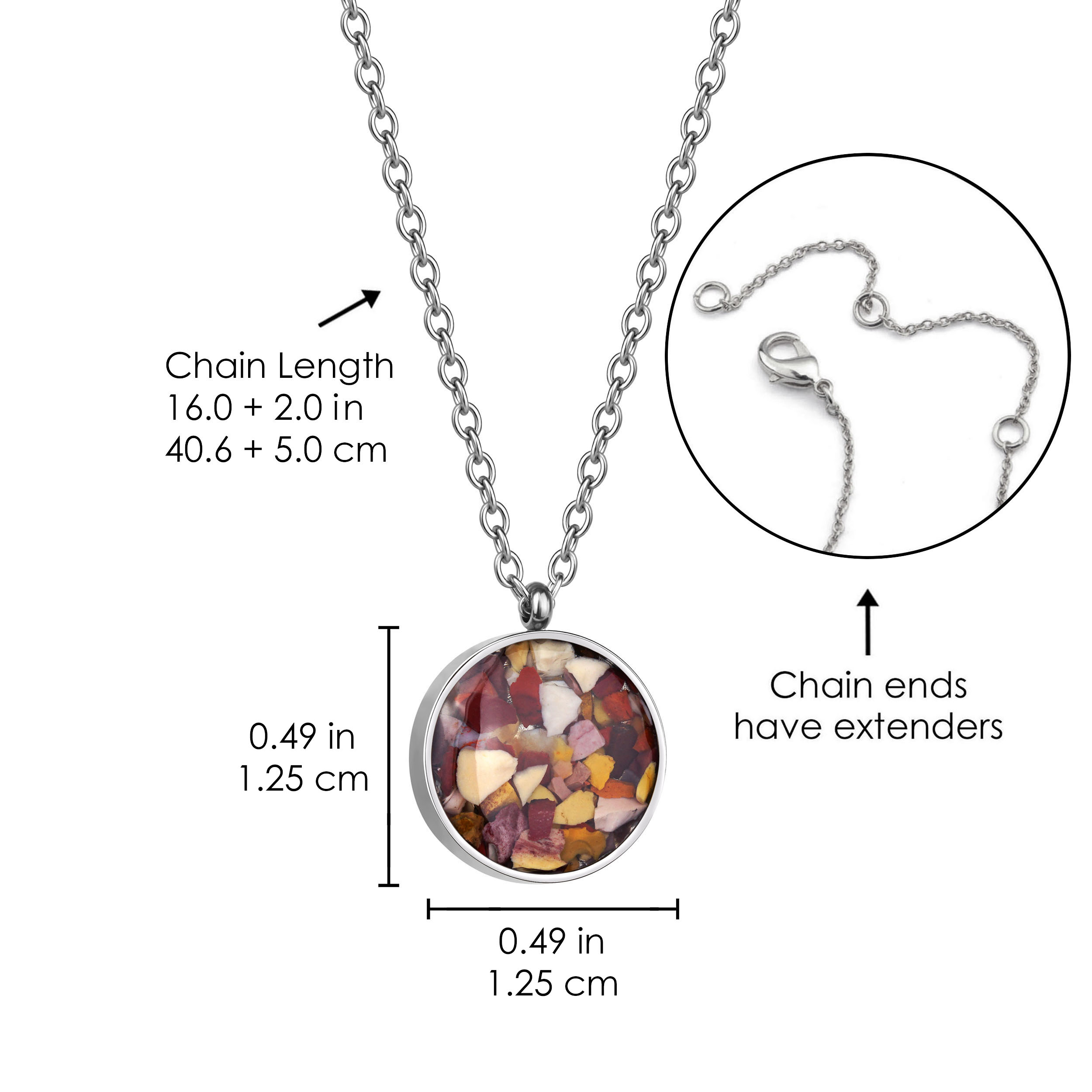 Wholesale Semi Precious Stones Power Stone Fragment Necklace 