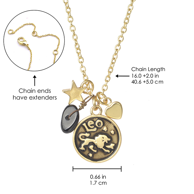 Zodiac Necklace for Women Retro Constellation Astrology Necklace Pendant Round Disc Gemstone Heart Star Charms Zodiac Sign Necklaces