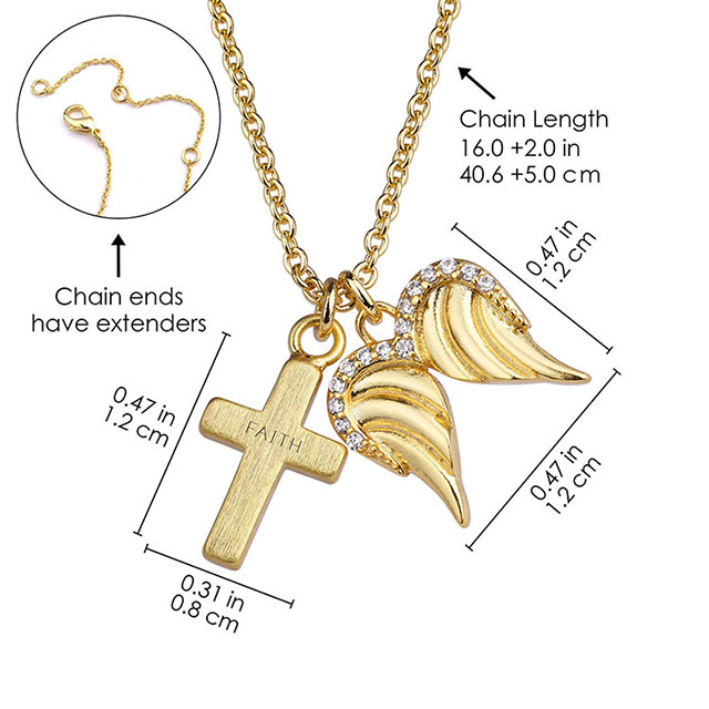 Cross Necklaces for Women Silver Gold Plated Dainty Small Heart Cross Necklace Pendant Faith Necklace Prayer Charm Christian Religious Birthday Christmas Jewelry for Women Girls