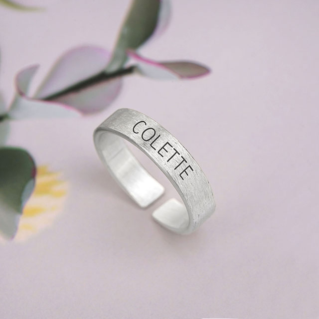 Inspirational Ring Gold Silver Plated Personalized Engraved Customized inspirational Ring