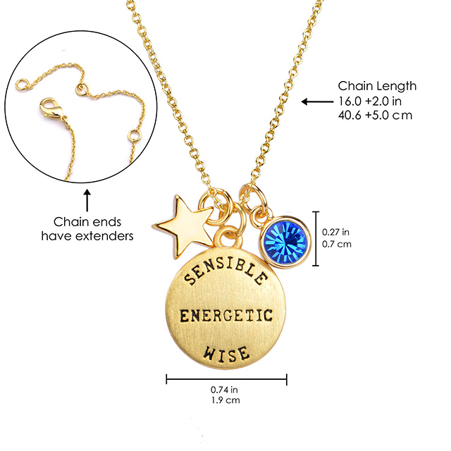 Birthstone Necklace for Women Gold Plated Dainty Birthstone Star Necklace Pendant Charms for Women Necklace Jewelry Gift 