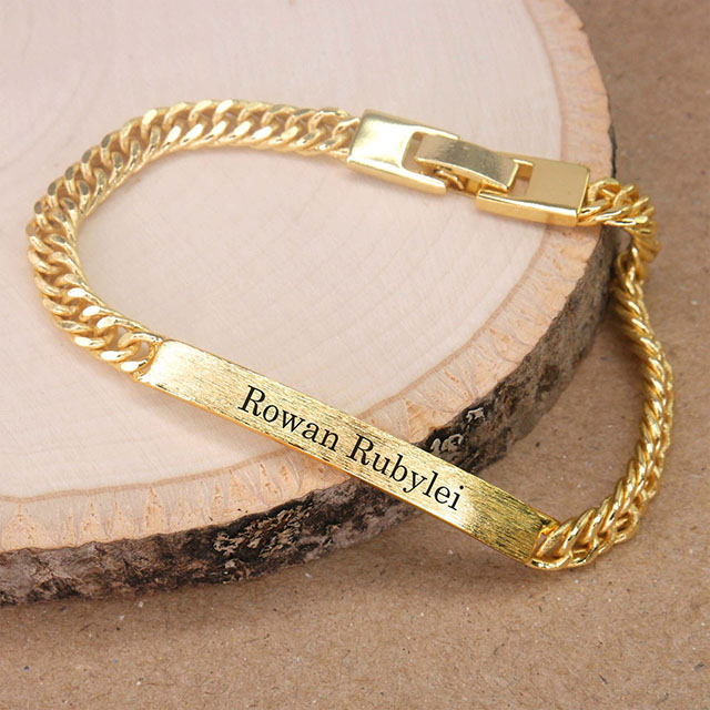 Inspirational bracelet Gold Silver Plated Personalized Engraved Customized inspirational bracelet