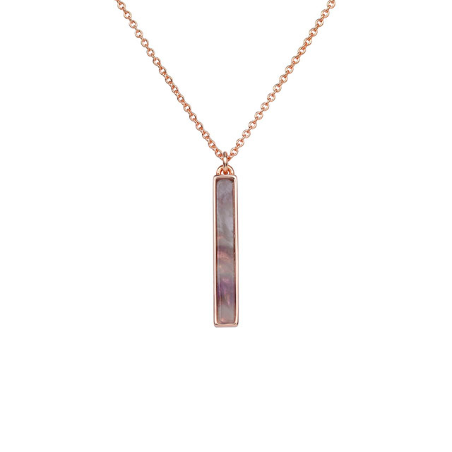 Gemstone Bar Necklaces for Women Gold Silver Plated Turquoise Amethyst Tigers Eye Sodalite Agate Howlite Moonstone Bar Pendant Necklace for Women Men Jewelry Gift