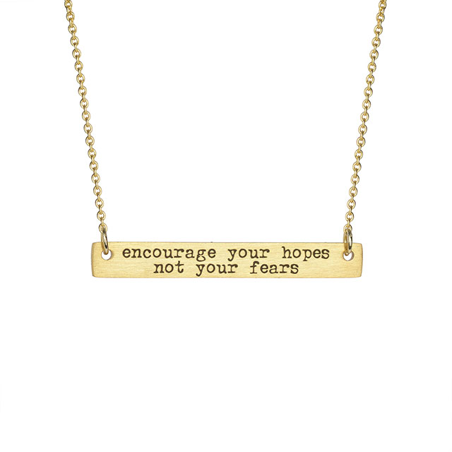 brass necklace