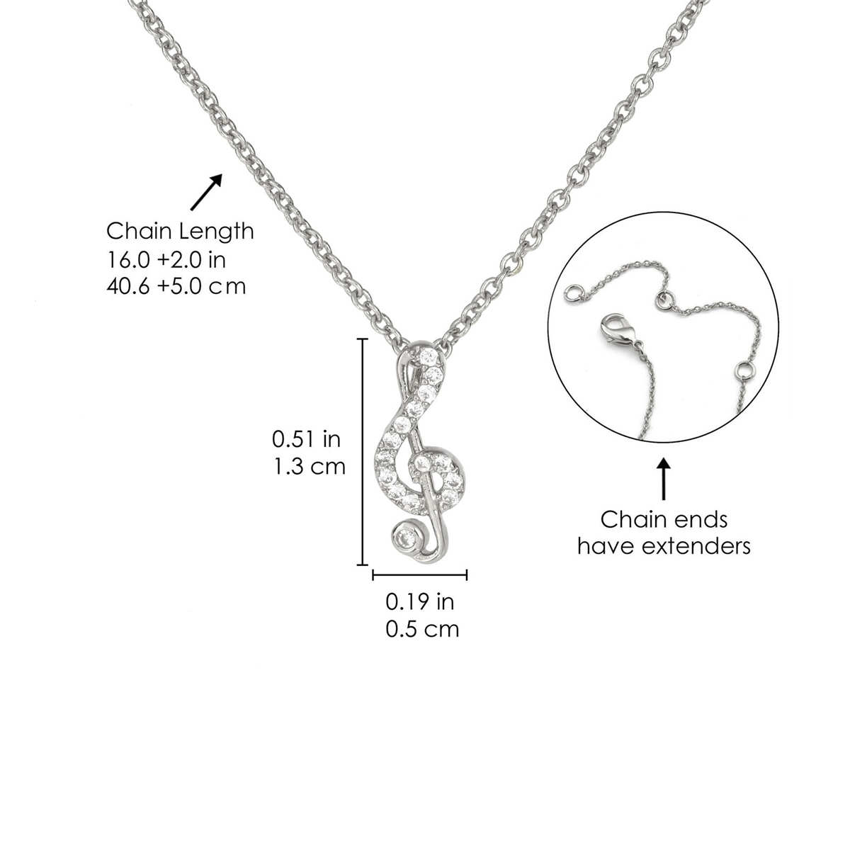 Music Symbol Pendants Necklace For Spirits