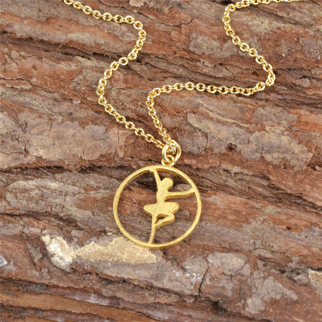 Ballet Dancer Charm Necklace Personalized Gifts for Dancer Lover