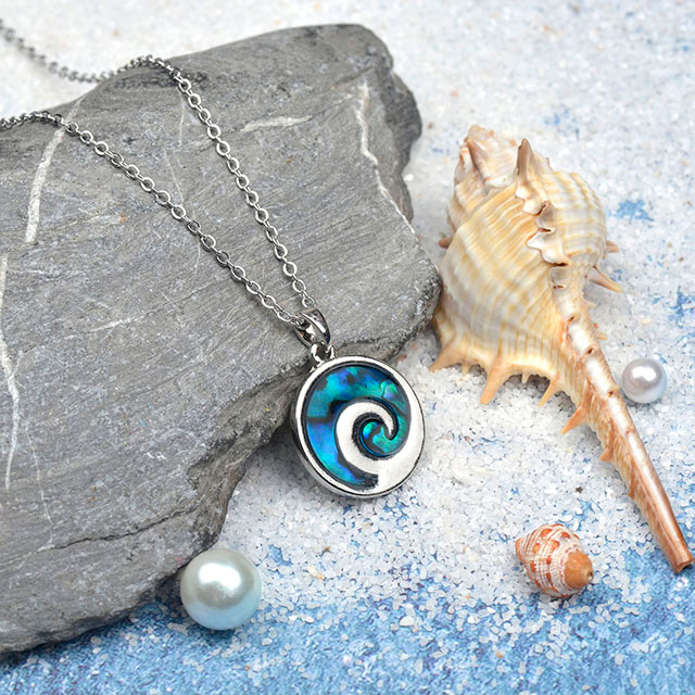 Beach Dangle necklace for Women Ocean Wave Hoop Drop necklace Dangling Boho Fashion Summer necklace Hawaiian Jewelry Gift 