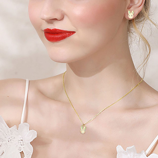  Animal Gold Plated Bunny Minimalist Jewelry