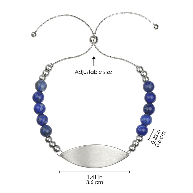 Bar Bracelets Adjustable Bolo Crystal Gemstone Howlite Turquoise Rose Quartz Beaded Bracelets