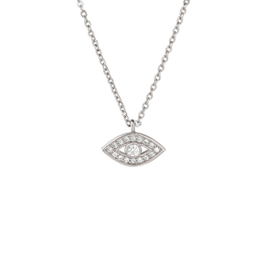 Hamsa and eye necklace for girl women gold silver Plated Zircon Jewelry gifts