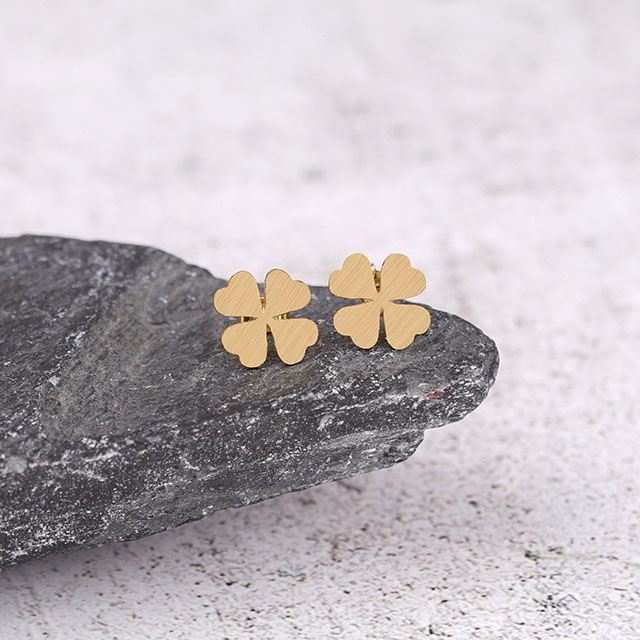 Four Leaf Clover Earring Lucky Pendant Charm Earring Faith Hope Love Lucky Earring for Women Girls Personalized Jewelry Gift 