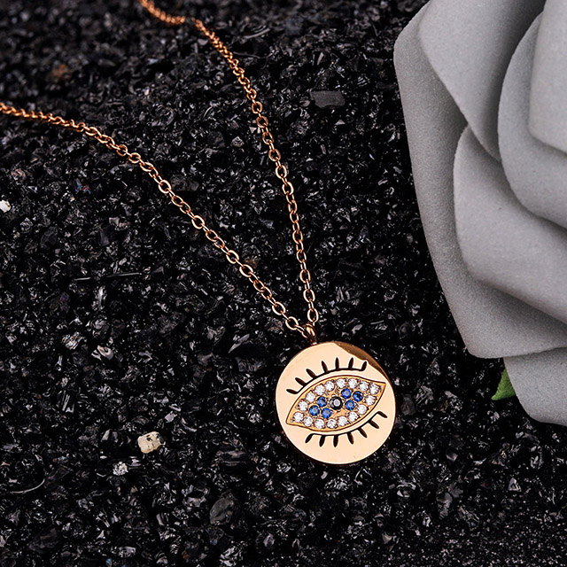 Hamsa and eye necklace for girl women gold silver Plated Zircon Jewelry gifts warding off the mystic malevolent forces of he world. Bring me good karma.
