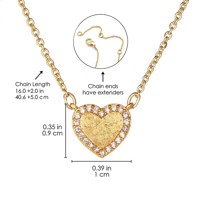 Heart Dainty Cubic Zirconia Nacklace Geometric Heart Circle Triangle Nacklace