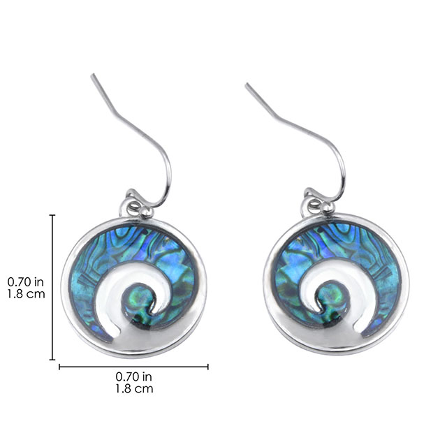 Beach Dangle Earrings for Women Abalone Shell Earrings Ocean Wave Hoop Drop Earrings Dangling Boho Fashion Summer Earrings Hawaiian Jewelry Gift