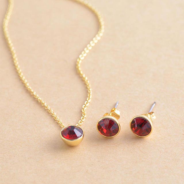 Birthstone Earrings for Women Girls Hypoallergenic Gold Plated Cubic Zirconia Gemstone Earrings Studs Created Garnet Amethyst Earrings
