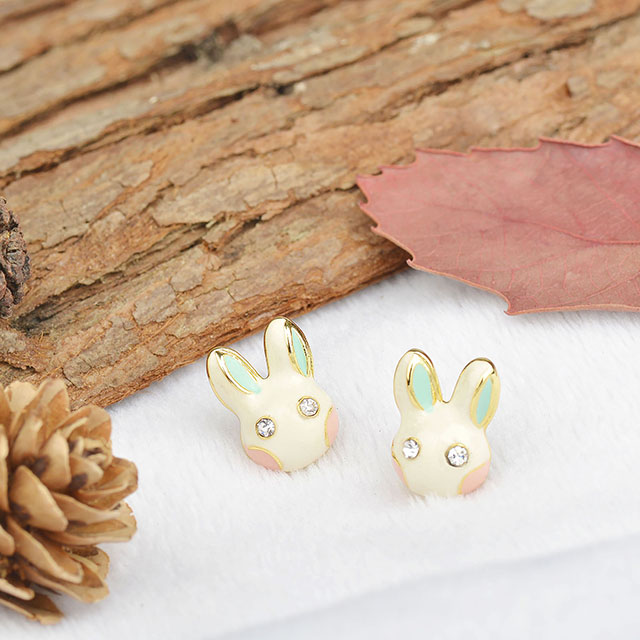 Animal Rabbit Gold Plated Simple jewelry