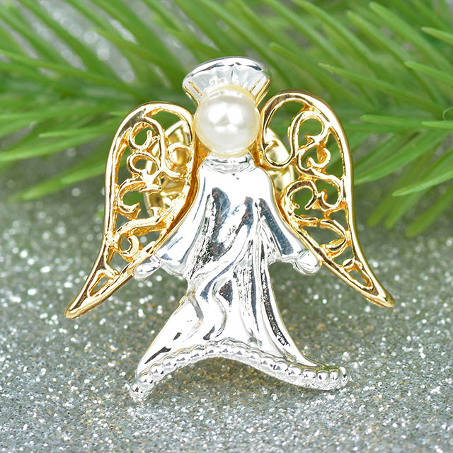 Guardian Angel Pins Christmas Brooches