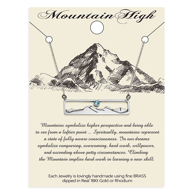 Forest Tree Mountain Pendant Mountain Range Necklace Supplier