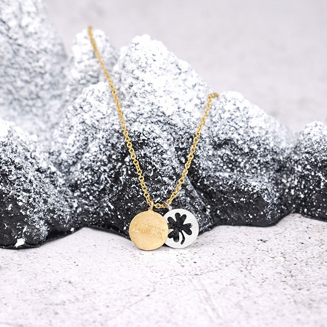 Four Leaf Clover Necklace Lucky Pendant Charm Necklace Faith Hope Love Lucky Necklace for Women Girls Personalized Jewelry Gift 