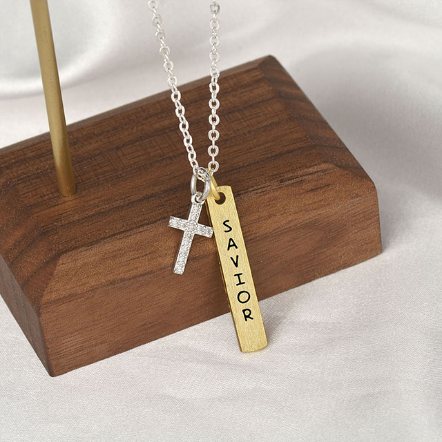 Cross Necklace for Women Gold Plated Faith Hope Love Believe Cross Pendant Necklace Guardian for Women Girls Religious Jewelry Gifts