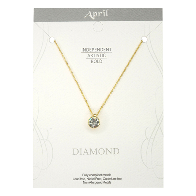Birthstone Necklance for Women Girls Hypoallergenic Gold Plated Cubic Zirconia Gemstone Necklance Created Garnet Amethyst Necklance 
