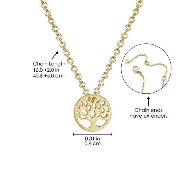 Tree of Life Necklace for Women Gold Silver Plated Tree of Life Necklace Pendant Family Tree Jewelry for Women Girls Mom Wife Girlfriend Necklaces 