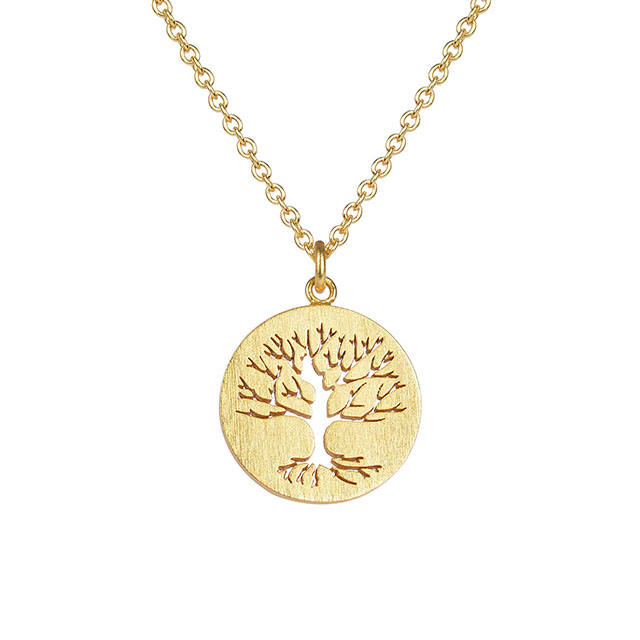 Tree of Life Necklace for Women Gold Silver Plated Tree of Life Necklace Pendant Family Tree Jewelry for Women Girls Mom Wife Girlfriend Necklaces 