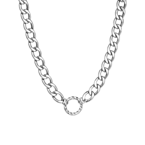 Stainless Steel Necklaces Cuban Chain Necklace Women Large Chunky Choker 