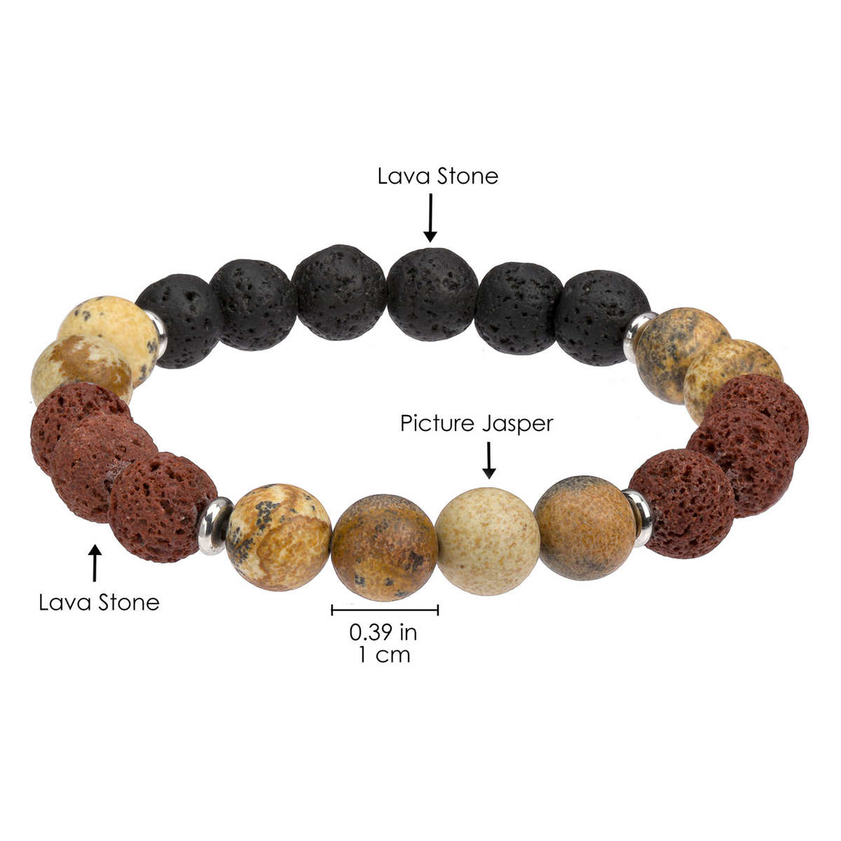 Aromatherapy And Essential Oil Bracelets Lava Stone Picture Jasper