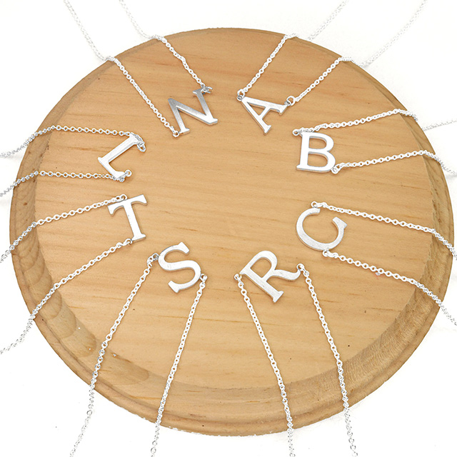 Dainty Tiny Initial Necklace A-Z Alphabet Letter Pendant 
