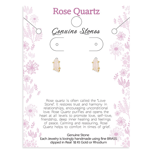 Gemstone Earrings Studs for Women Girls Hypoallergenic Silver Gold Plated Cats Eye Stone White Howlite Turquoise Rose Quartz Earrings for Women Fashion Jewelry Gift