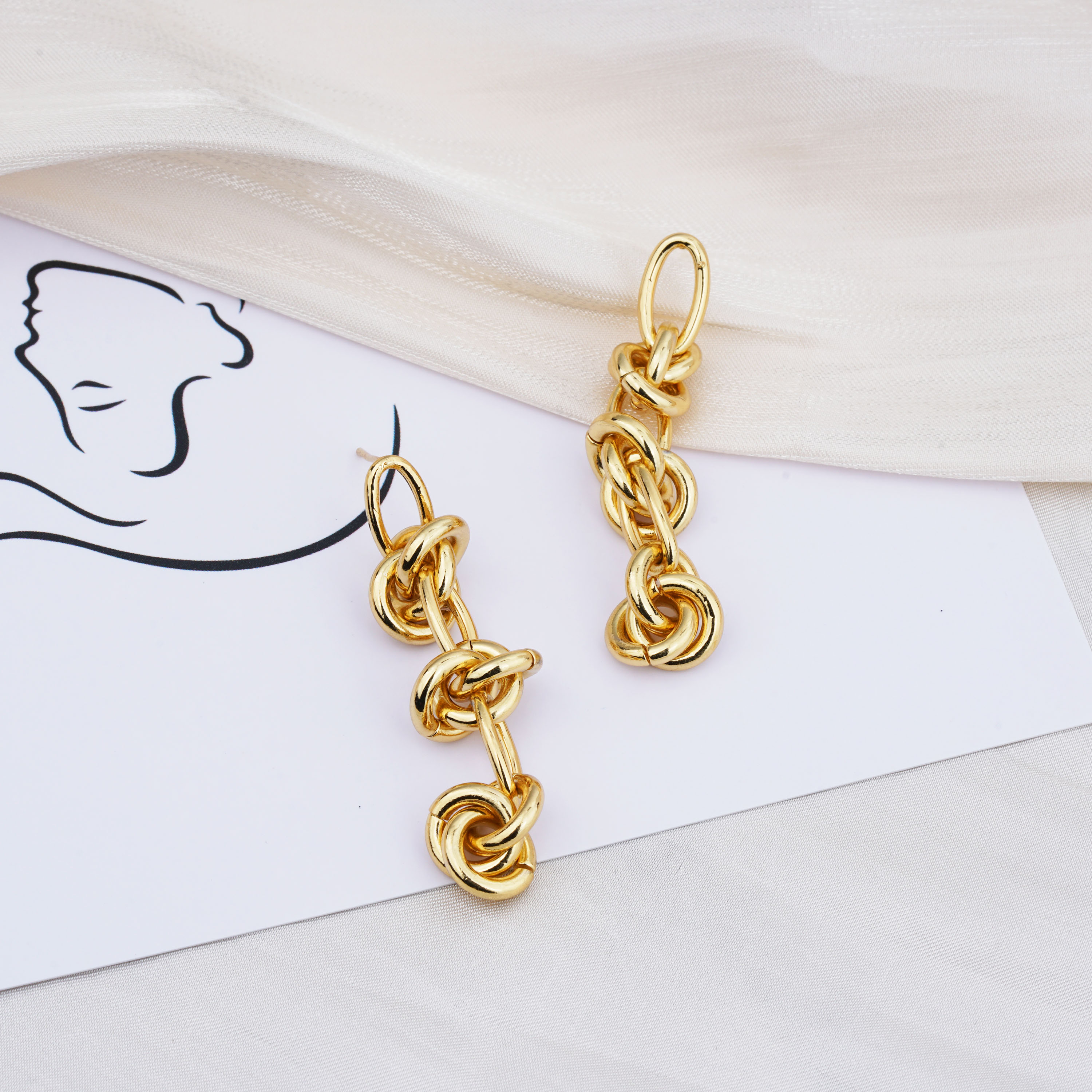 Custom Knot Long Tassel Earrings For Women